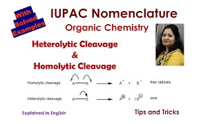 Heterolytic amp Homolytic Bond fission [upl. by Midan90]