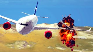 Try to Survive These Deadly Landings 12  Plane Crashes in Besiege  Pick a Seat [upl. by Stanly]