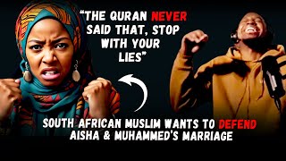 South African Female Muslim came to defend Islam and Muhammed  Godlogic [upl. by Eglantine]