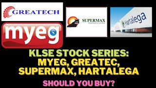 KLSE Stock Series Technical Analysis MYEG GREATEC SUPERMAX HARTALEGA  Bursa Malaysia 12 Aug 21 [upl. by Autry159]