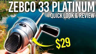 Zebco 33 Platinum vs Zebco 33 Spincasters  Quick Look amp Review Comparison Spincast Reels [upl. by Yajet921]