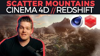 Scattering Mountains  Cinema 4D  Redshift Tutorial [upl. by Toback]