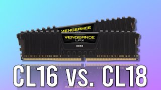 DDR4 3600 CL16 vs CL18 Does it matter for Gaming [upl. by Ainig]