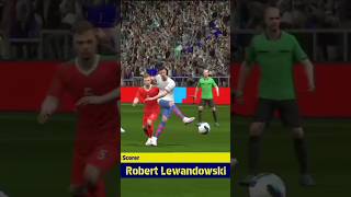 LEWANDOWSKI turns and FINISHES🥵laliga efootball football pes lewandowski fcbarcelona gameplay [upl. by Odraode]