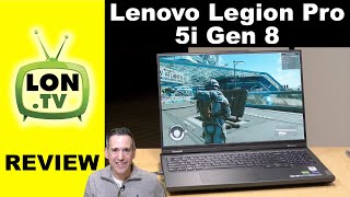 Lenovo Legion Pro 5i Gen 8 Gaming Laptop Review [upl. by Yme]