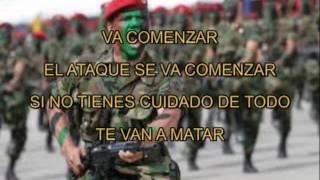 TOQUE MILITAR MEXICANO ATAQUE CON LETRA [upl. by Berri]