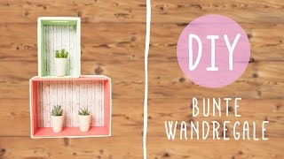 DIY mit Nina Moghaddam Bunte Wandregale für dein Zimmer ♡ ♡ ♡ [upl. by Eam]