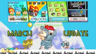 March Update  IOTM  CyBlock  Growmoji  Growtopia [upl. by Dulcie432]