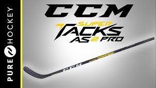 CCM Super Tacks AS2 Pro Hockey Stick  Product Review [upl. by Inalial965]