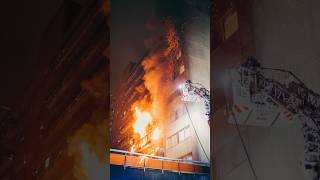 Énorme INCENDIE  Le Travail TITANESQUE des Pompiers  Bruxelles [upl. by Ahsemrak161]