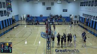 Veritas Prep High vs Heritage Academy Laveen Girls FrSo and JV Volleyball [upl. by Rennold]