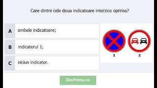 Care dintre cele două indicatoare interzice oprirea [upl. by Mildrid377]