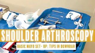 BASIC SET UP SHOULDER ARTHROSCOPY [upl. by Lehctim]