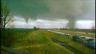 March 13 1990 Hesston to Goessel Kansas Tornadoes KSNWTV [upl. by Aryad]