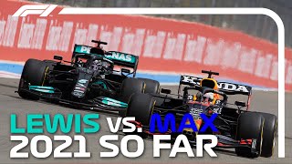 Lewis Hamilton vs Max Verstappen The 2021 Battle So Far [upl. by Auhsoj]