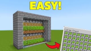 Easy Automatic Sugarcane Farm in Minecraft Bedrock [upl. by Atiuqrahs]