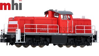 MINITRIX 16298 Diesellok BR 294 5947 DB AG  MHI  DCC Sound  Spur H0 [upl. by Rabah]