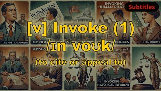 v Invoke meaning to cite or appeal to with 5 examples [upl. by Manuel711]