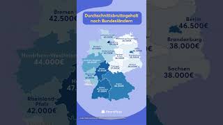 Durchschnittsbruttogehalt nach Bundesländern 💸 gehalt [upl. by Eitnom]