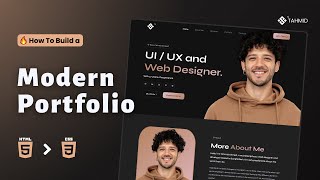 CREATE a Stunning HTML CSS amp JS Portfolio Website in 1 Hour [upl. by Eromle]