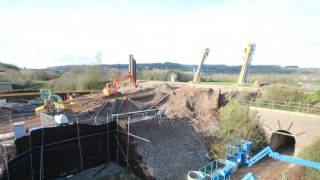 Construction of the South Bristol Link railway underbridge [upl. by Deeas]