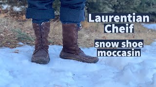 Laurentian Chief snowshoe moccasins [upl. by Luehrmann]