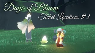 Todays Ticket Locations for the Days of Bloom Event 3  Sky Children of the Light [upl. by Ahsemat337]