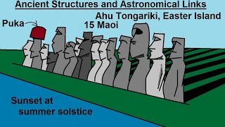 Astronomy  Ch 4 History of Astronomy 6 of 16 Ancient Structures Ahu Tongariki Easter Island [upl. by Cello]