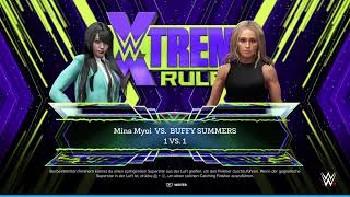 Mina Myoi vs Buffy Summers ★ WWE2K24 [upl. by Rodi]