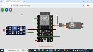 Esp32Servo motorLight sensor LDR  Wokwi  esp32  Arduino  Arduino Titan [upl. by Markman]