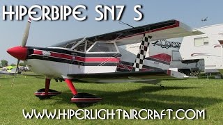 Hiperlight SNS 8 ultralight SNS 9 experimental light sport Hiperbipe experimental aircraft [upl. by Ecirahs682]