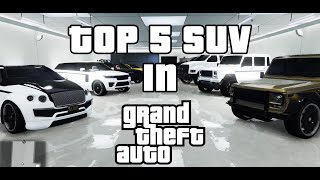 TOP 5 SUV in GTA 5 Online  Best SUV  NEW 2020 🔝🔝🔝 [upl. by Ronal345]