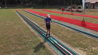 Neveplast cross country ski slope in Poland  Neveplast dry ski slopes [upl. by Silvers]