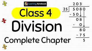 Class 4 Maths Division Complete Chapter [upl. by Odlabso]