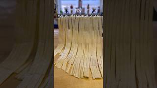 Hand cut SPAGHETTI for one please… pasta shorts [upl. by Allecnirp]