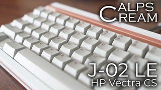 J02 Limited Edition  Alps SKCM Cream Undamped  HP Vectra CS  POM  Typing Sounds [upl. by Wina]