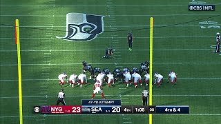 Blocked FG turned TD for the win FordWheaton races to glory after scoop in Seattl [upl. by Karr]