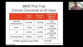 Team Science Across the NJ ACTS Consortium  MINT Myocardial Ischemia and Transfusion Trial [upl. by Ynafetse]