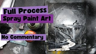 Real Time Black and White Spray Paint Art [upl. by Lagasse]