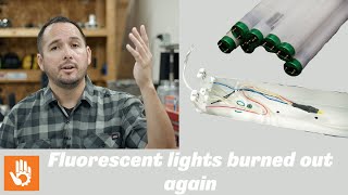 Fluorescent to LED Conversion Ballast Bypass Why do my fluorescent lights keep burning out [upl. by Denice]