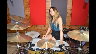 SURVIVOR  EYE OF THE TIGER  DRUM COVER by CHIARA COTUGNO [upl. by Hazmah776]