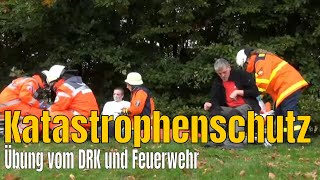 Katastrophenschutz und Rettungsdienst  DRK Übung zum Katastrophenschutz [upl. by Bouchard]