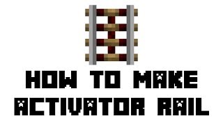 Minecraft Survival How to Make Activator Rail [upl. by Lanette]