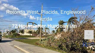 Rotonda West Placida Englewood Florida 72 Hours after Hurricane Ian [upl. by Saraiya522]