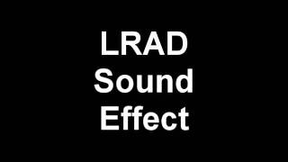 LRAD Sound Effect [upl. by Klepac548]