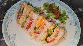 Club sandwich recipe  how to make chicken club sandwich easy and fast  sweet n salt [upl. by Saul]