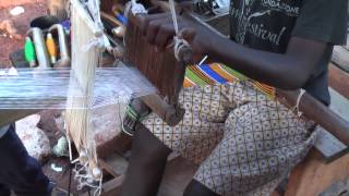 Weaving Kente Cloth [upl. by Yarased]