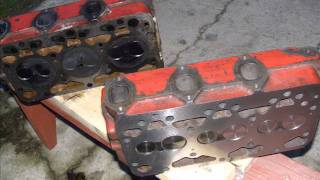 Tractor UTB Universal V445 Cylinder head replacement [upl. by Ahsilet]