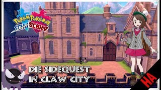 POKéMON SCHWERT UND SCHILD  SIDEQUEST IN CLAW CITY  WAHLSCHAL UND DÜSTERUMHANG BEKOMMEN [upl. by Llehcsreh928]