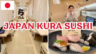 Must Eat Japan Conveyor Belt Sushi 🍣 1 Dollar Sushi Review ☀ Visited Japan Golden Pavilion [upl. by Raye]